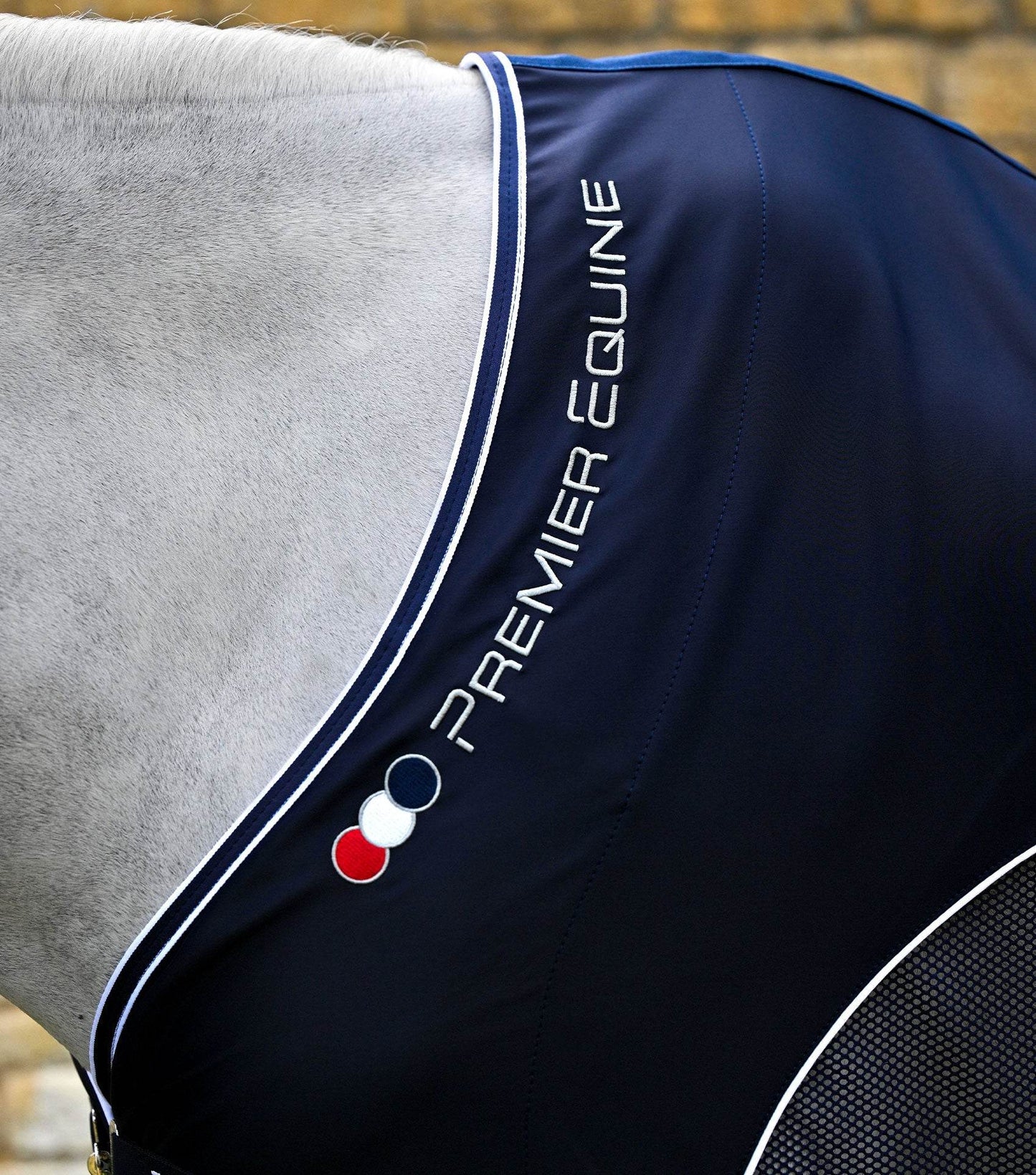 Premier Equine Atlas Mesh Horse Cooler Rug Navy - N P Equestrian & Pet Supplies Ltd 