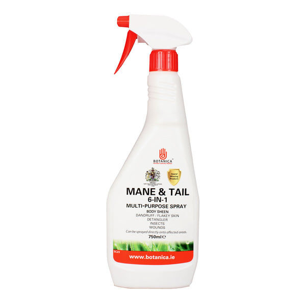 Botanica 6-in-1 Mane & Tail Spray - N P Equestrian & Pet Supplies Ltd 