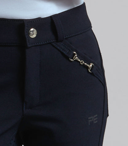 Premier Equine Brava Girls Full Seat Gel Riding Breeches Navy