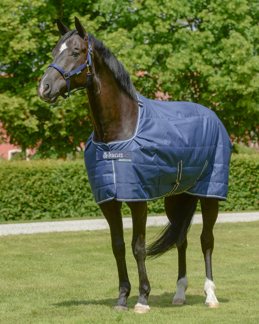 Bucas Quilt 150g Stable Rug with Stay-Dry Lining - Navy/Silver