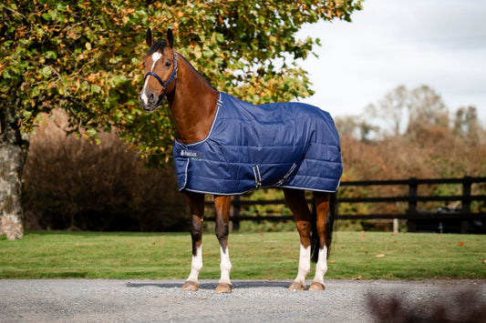 Bucas Quilt 50g Stable Rug with Dermo-Care Lining - Navy/Silver