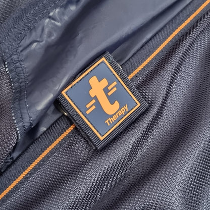 Bucas Therapy Mesh Neck Cover - Navy/Orange