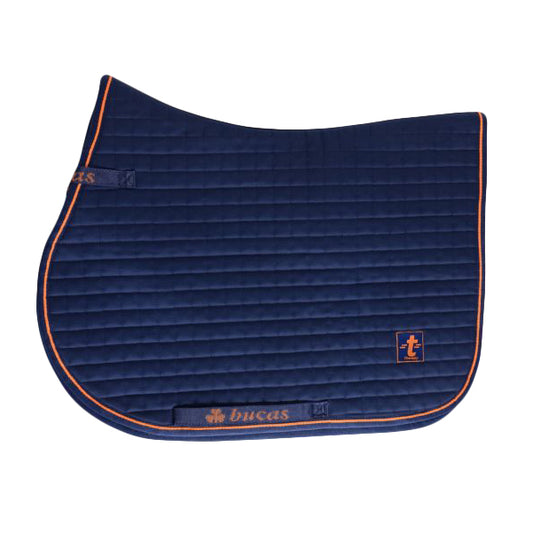 Bucas Therapy Jump Saddle Pad - Navy/Orange
