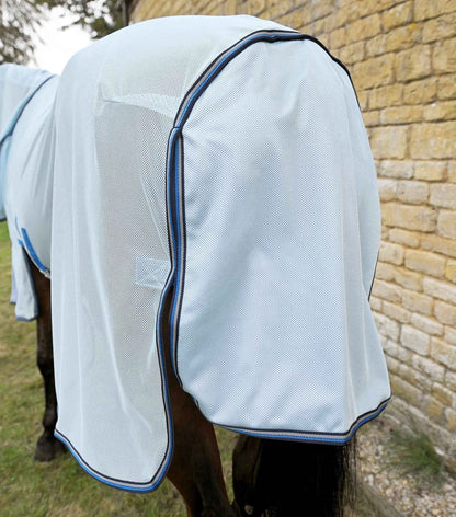 Premier Equine Bug Buster Fly Rug with Detachable Neck and Belly Flap - Blue
