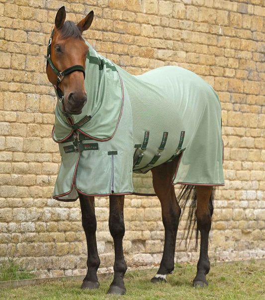 Premier Equine Bug Buster Fly Rug with Detachable Neck and Belly Flap - Mint Green
