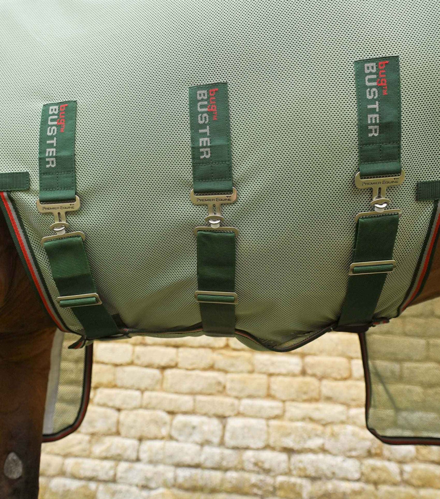Premier Equine Bug Buster Fly Rug with Detachable Neck and Belly Flap - Mint Green