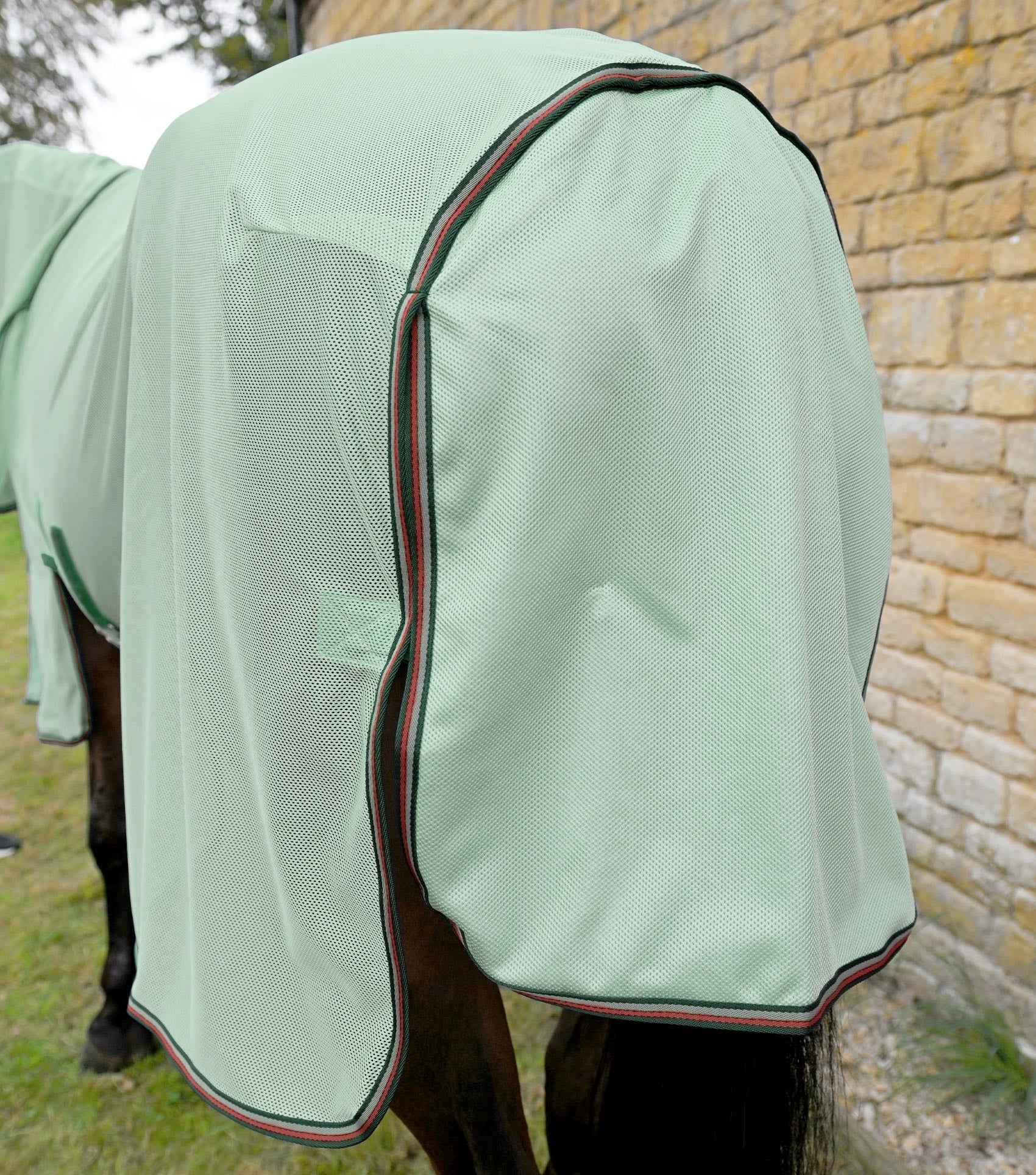 Premier Equine Bug Buster Fly Rug with Detachable Neck and Belly Flap - Mint Green