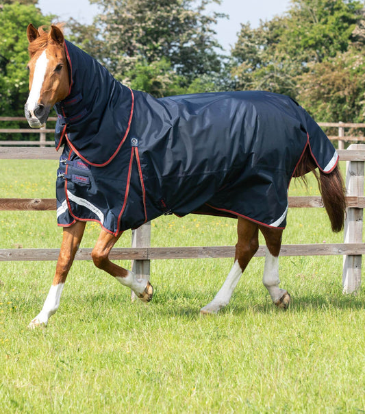 Premier Equine Buster 150g Turnout Rug with Classic Neck Cover Navy - N P Equestrian & Pet Supplies Ltd 