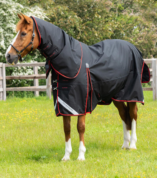 Premier Equine Buster 250g Turnout Rug with Classic Neck Cover Black