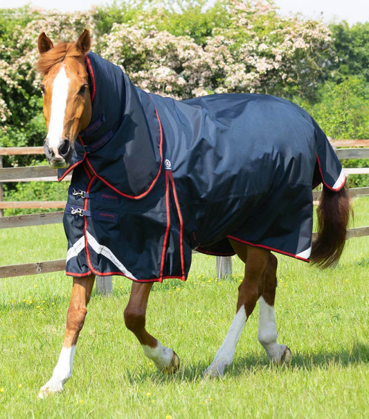 Premier Equine Buster 250g Turnout Rug with Classic Neck Cover Navy - N P Equestrian & Pet Supplies Ltd 