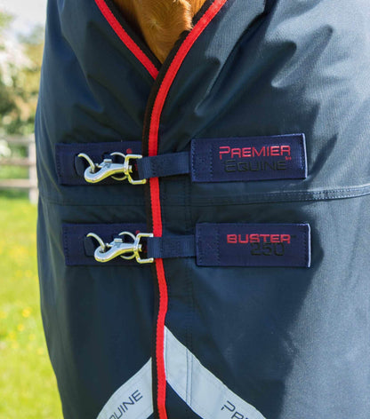Premier Equine Buster 250g Turnout Rug with Classic Neck Cover Navy - N P Equestrian & Pet Supplies Ltd 