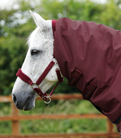 Premier Equine Buster 400g Turnout Rug with Snug-Fit Neck Cover Burgundy - N P Equestrian & Pet Supplies Ltd 