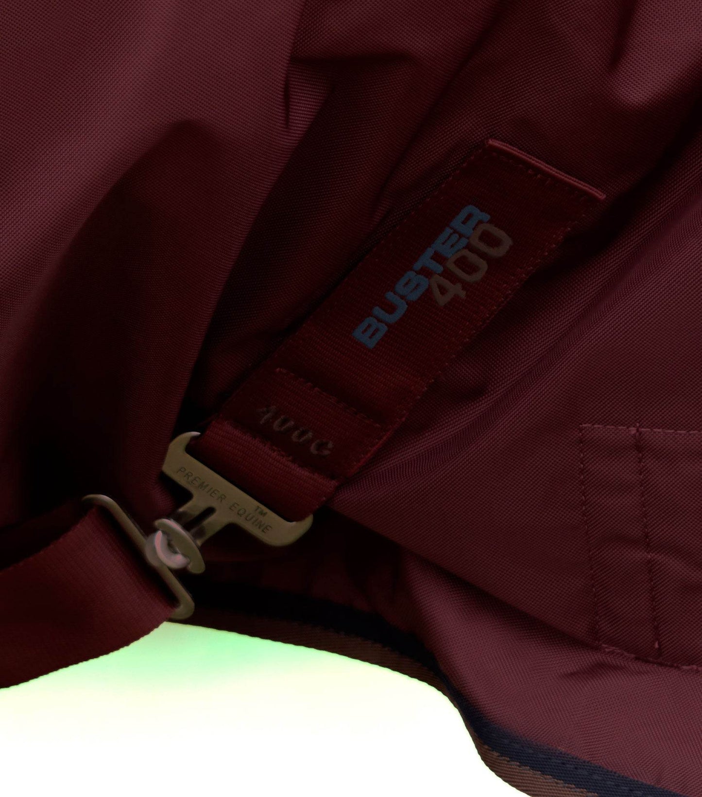 Premier Equine Buster 400g Turnout Rug with Snug-Fit Neck Cover Burgundy - N P Equestrian & Pet Supplies Ltd 