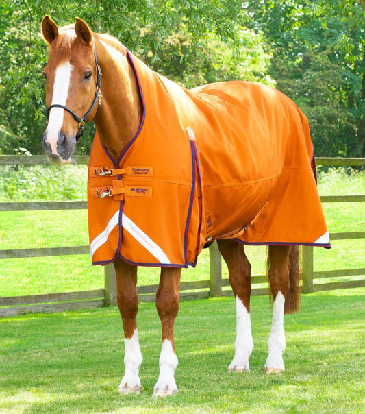 Premier Equine Buster Hardy 200g Half Neck Turnout Rug Burnt Orange - N P Equestrian & Pet Supplies Ltd 