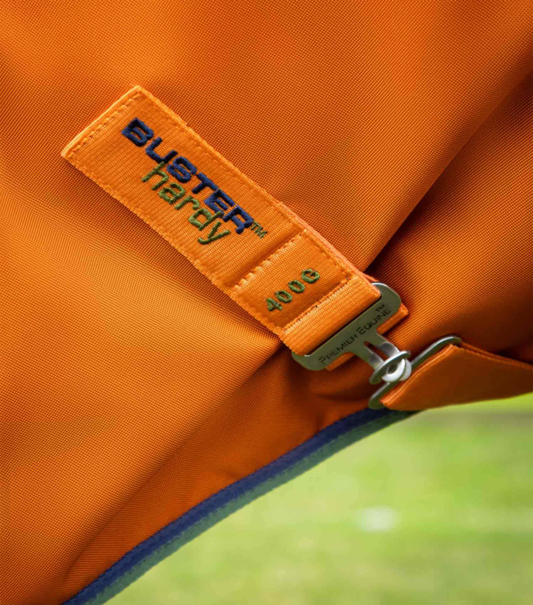 Premier Equine Buster Hardy 400g Half Neck Turnout Rug Burnt Orange - N P Equestrian & Pet Supplies Ltd 