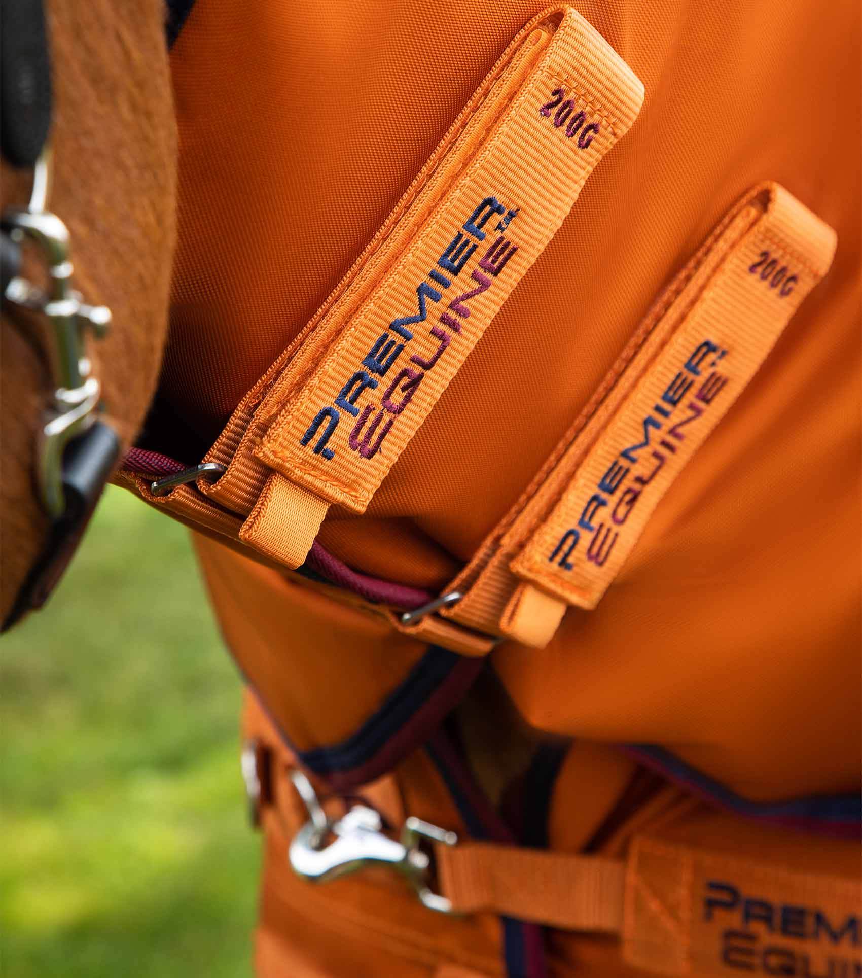 Premier Equine Buster Storm 200g Combo Turnout Rug with Classic Neck Burnt Orange - N P Equestrian & Pet Supplies Ltd 