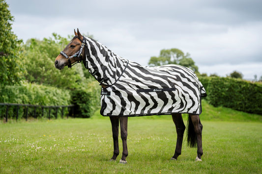 Bucas Buzz-Off Zebra Full Neck Fly Rug