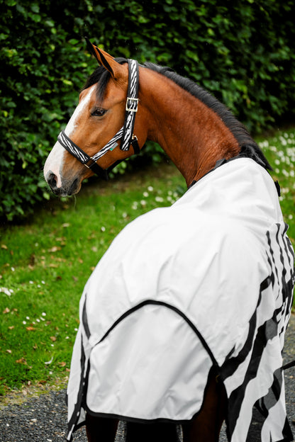 Bucas Buzz-Off Rain Zebra Fly Rug With Detachable Neck