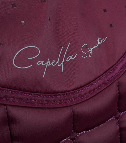 Premier Equine Capella Close Contact Merino Wool Dressage Square Wine/Navy Wool