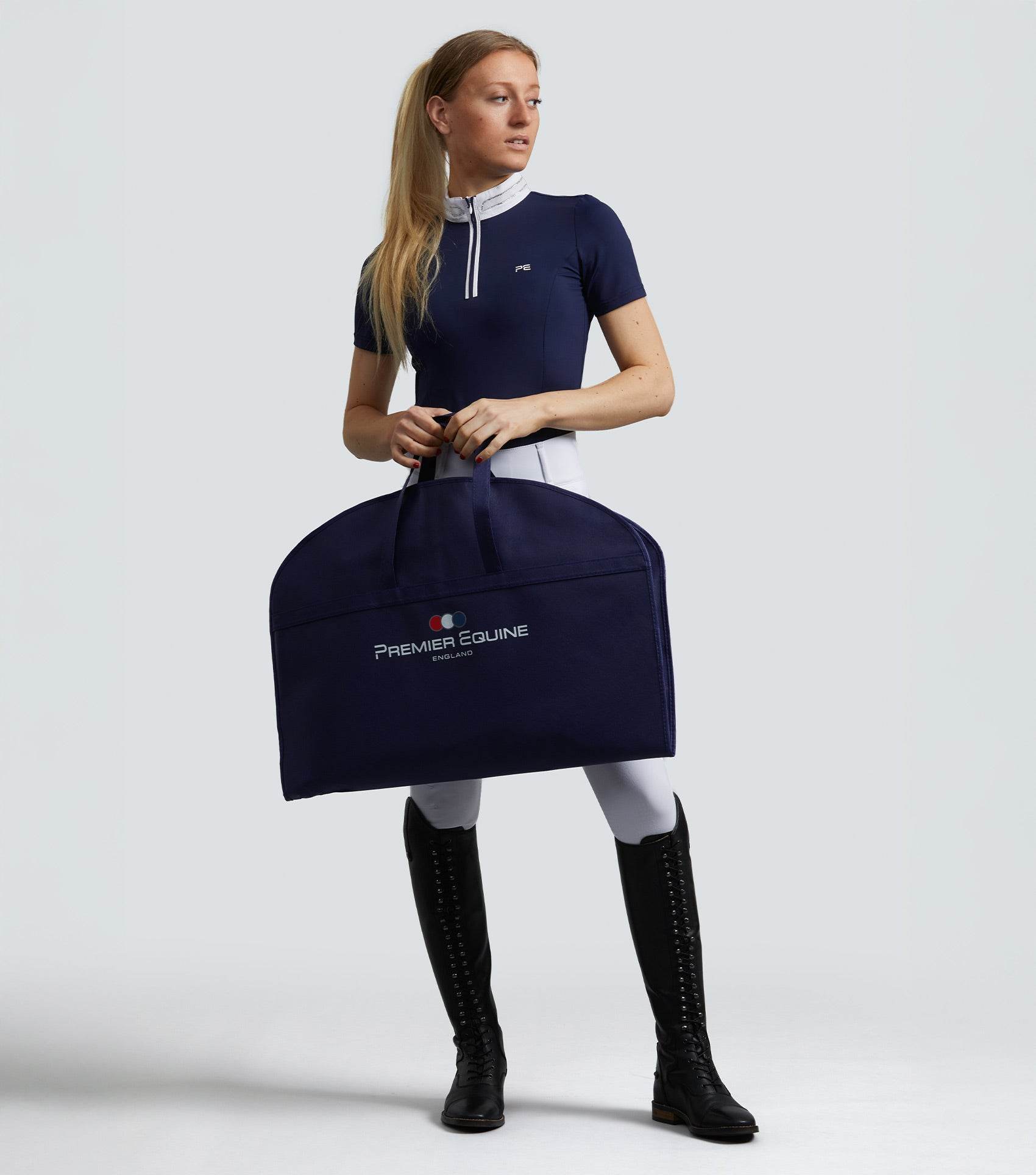 Premier Equine Show Jacket Garment Storage Bag Navy - N P Equestrian & Pet Supplies Ltd 