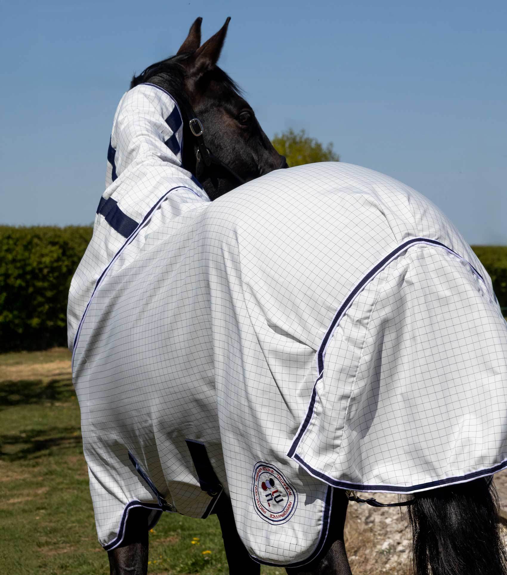 Premier Equine Cotone Stable Sheet with Neck Cover - N P Equestrian & Pet Supplies Ltd 