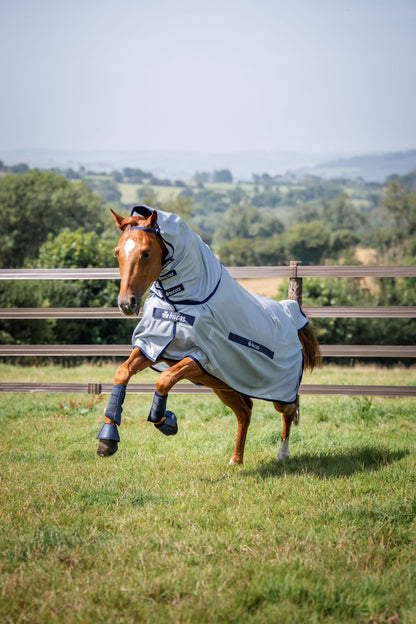 Bucas Buzz-Off Full Neck Fly Rug - Blue