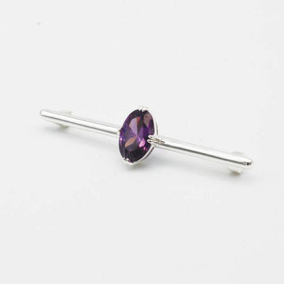 Equetech Deluxe Amethyst Stock Pin - N P Equestrian & Pet Supplies Ltd 