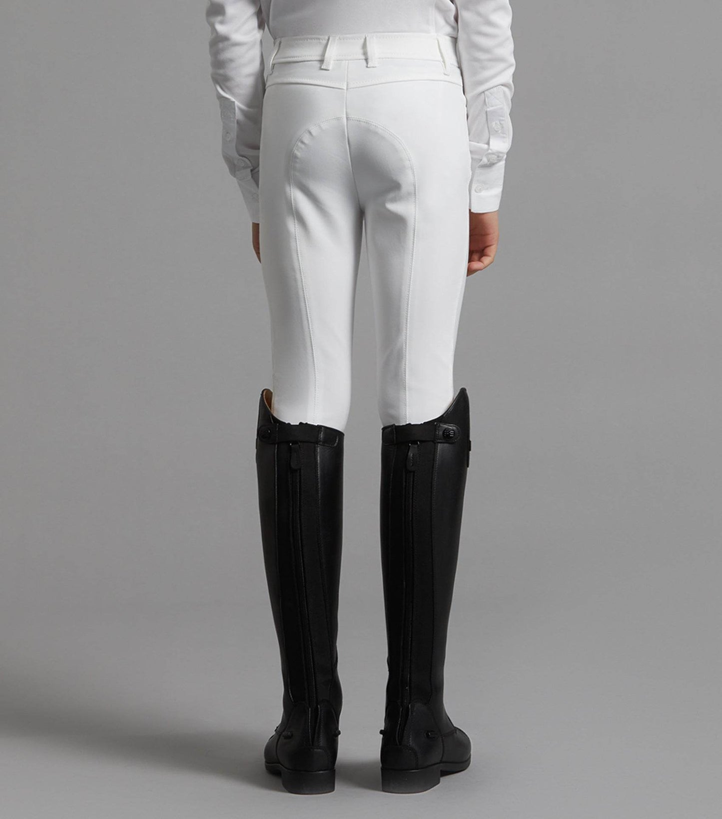 Premier Equine Derby Boys Competition Riding Breeches White - N P Equestrian & Pet Supplies Ltd 