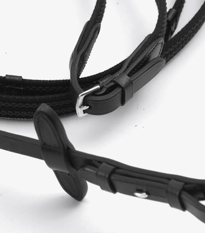 Premier Equine Domenico Web & Rubber Grip Reins - N P Equestrian & Pet Supplies Ltd 