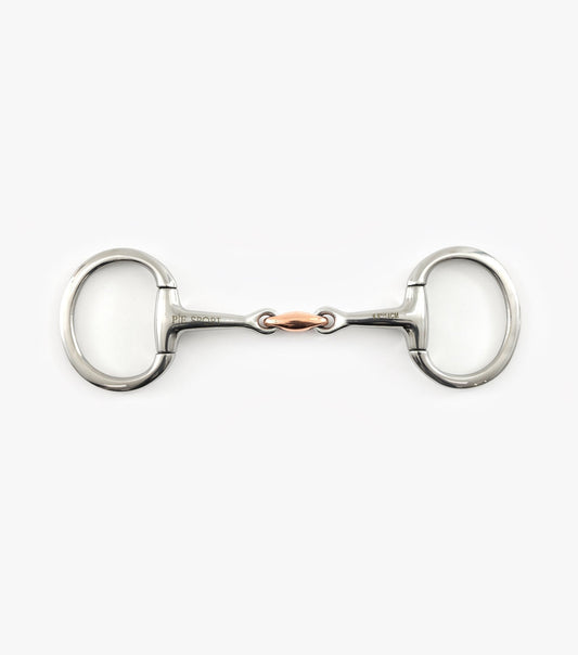 Premier Equine Eggbutt Snaffle with Copper Lozenge