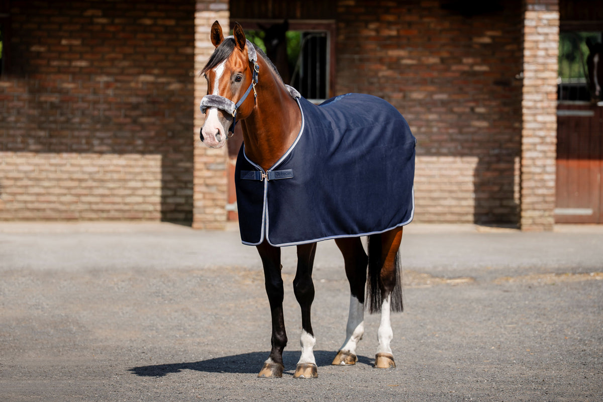 Bucas Emerald Wool-Mix Show Rug - Navy