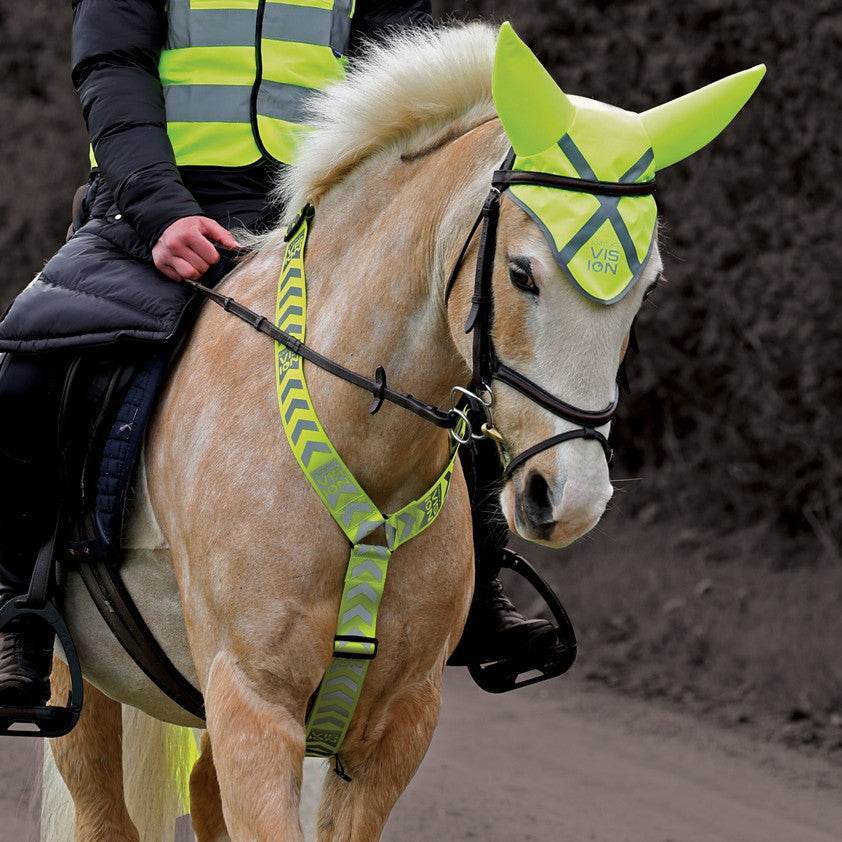 Equetech Hi-Vis Vision Acoustic Soundless Ear Bonnet - N P Equestrian & Pet Supplies Ltd 