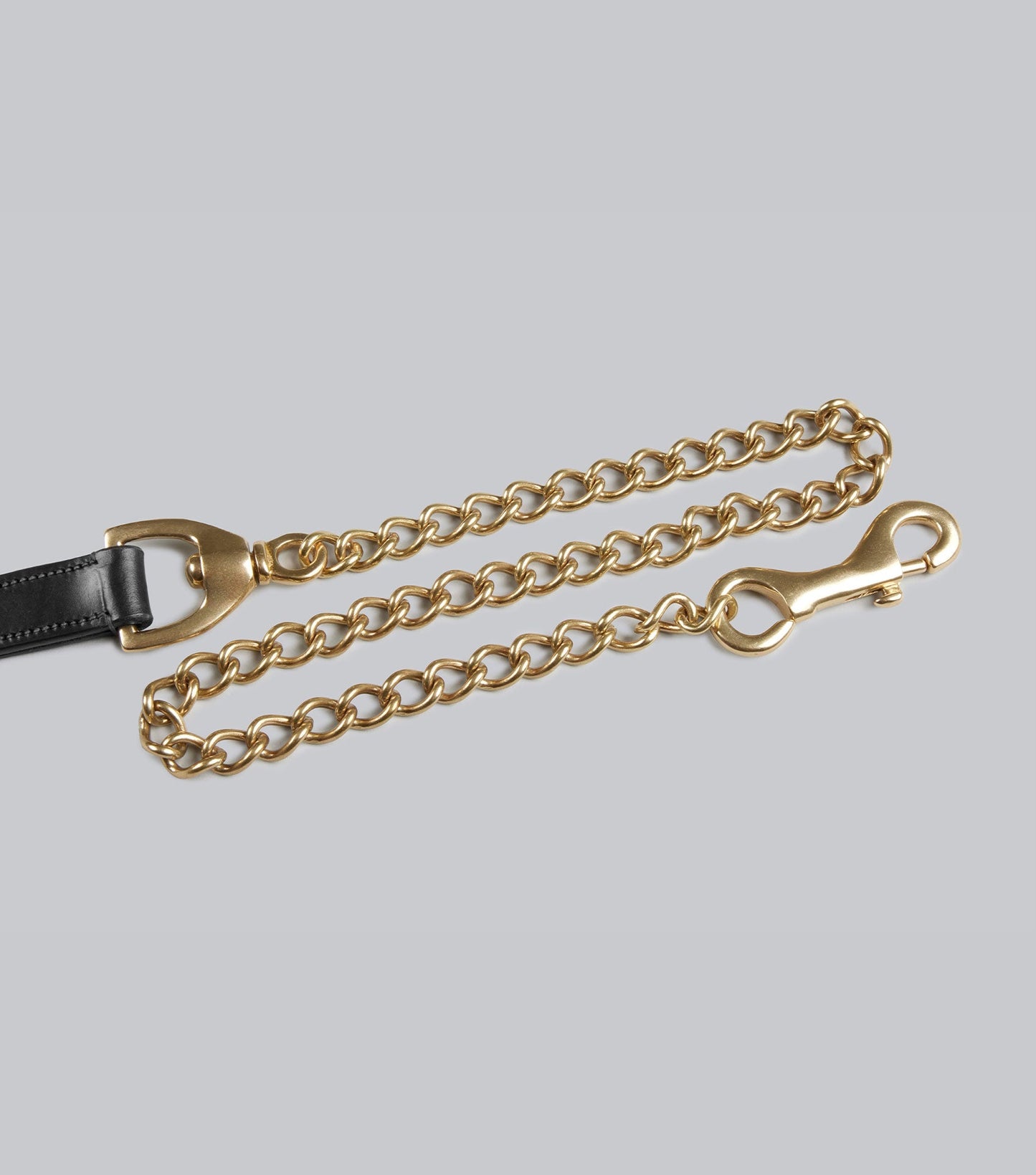Description:european leather lead chain_colour:black_position:2