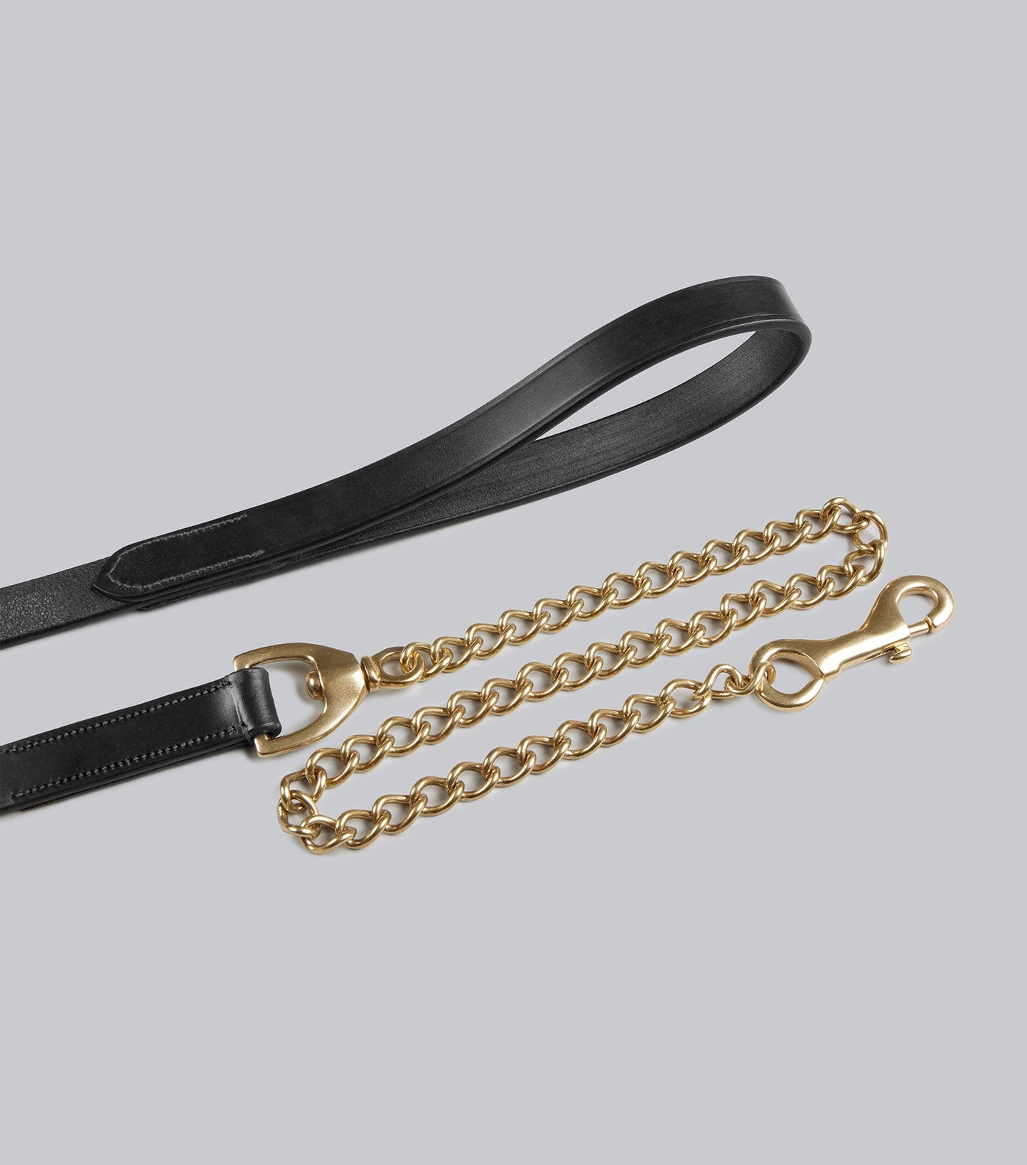 Description:european leather lead chain_colour:black_position:3