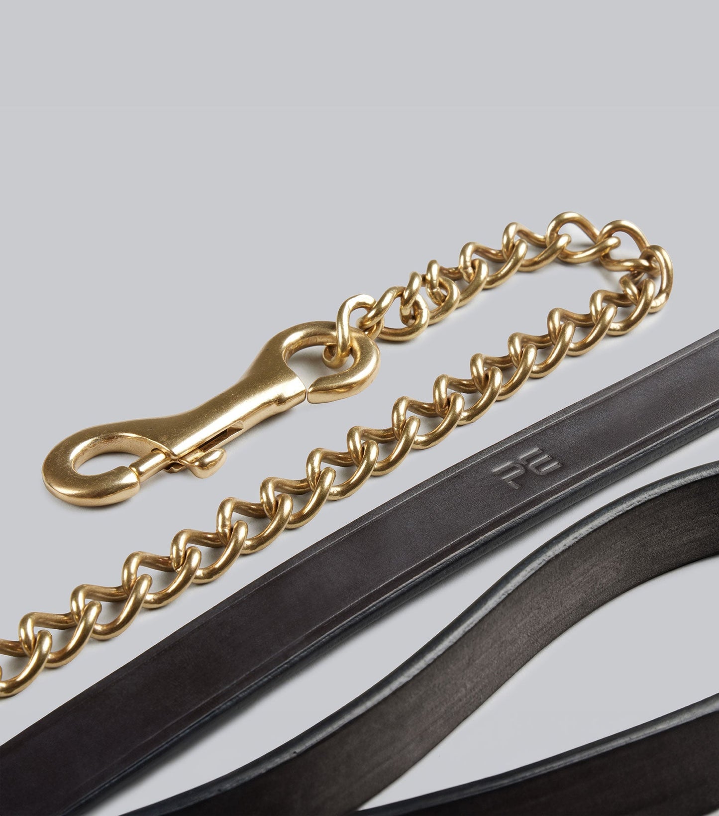 Description:european leather lead chain_colour:dark havana_position:4