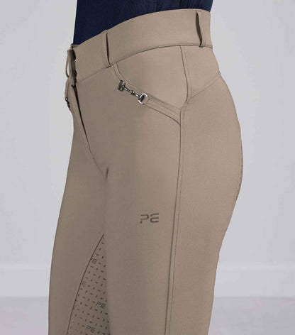 Premier Equine Filetto Womens Gel Full Seat Riding Breeches - Beige