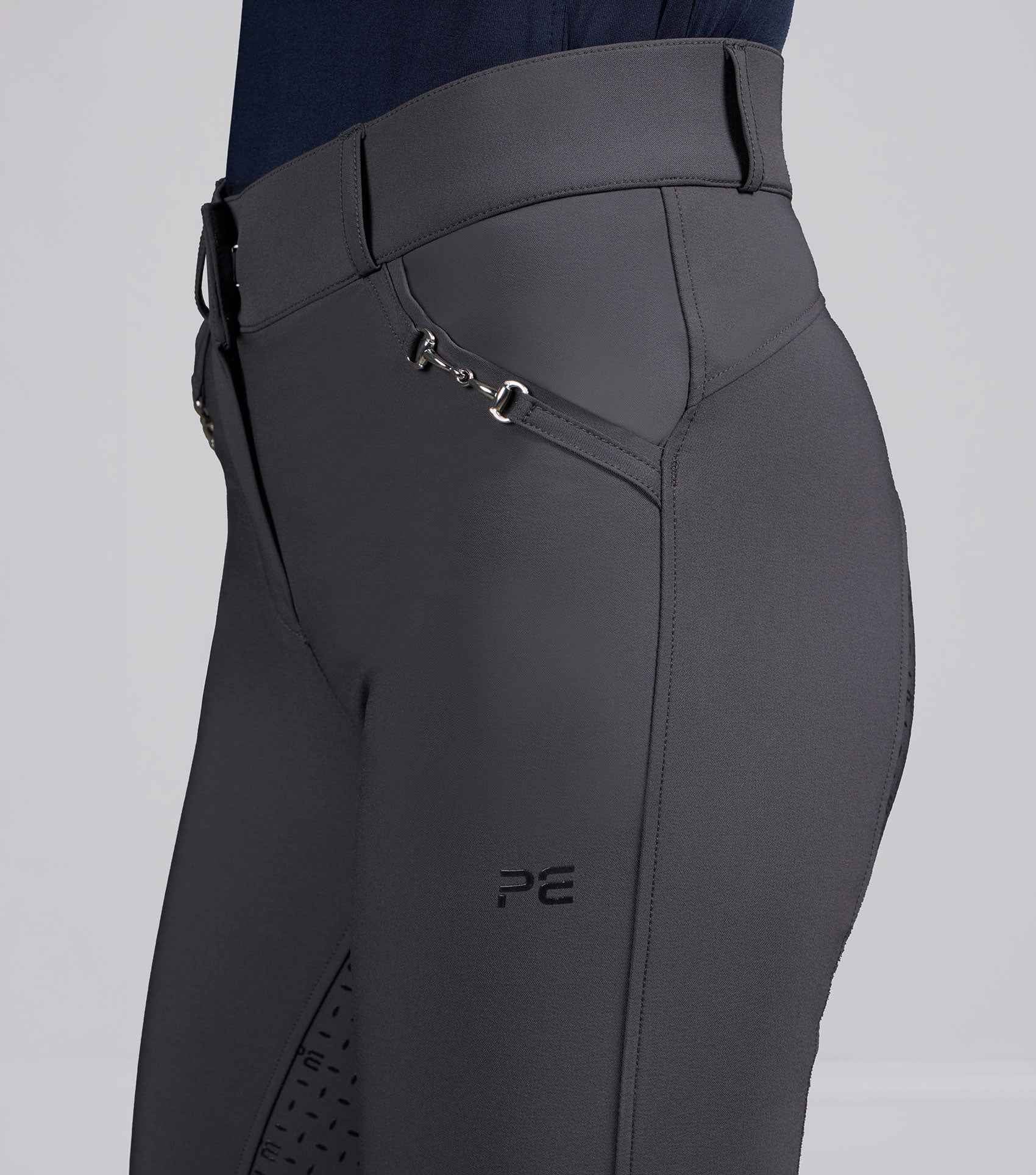 Premier Equine Filetto Womens Gel Full Seat Riding Breeches - Anthracite