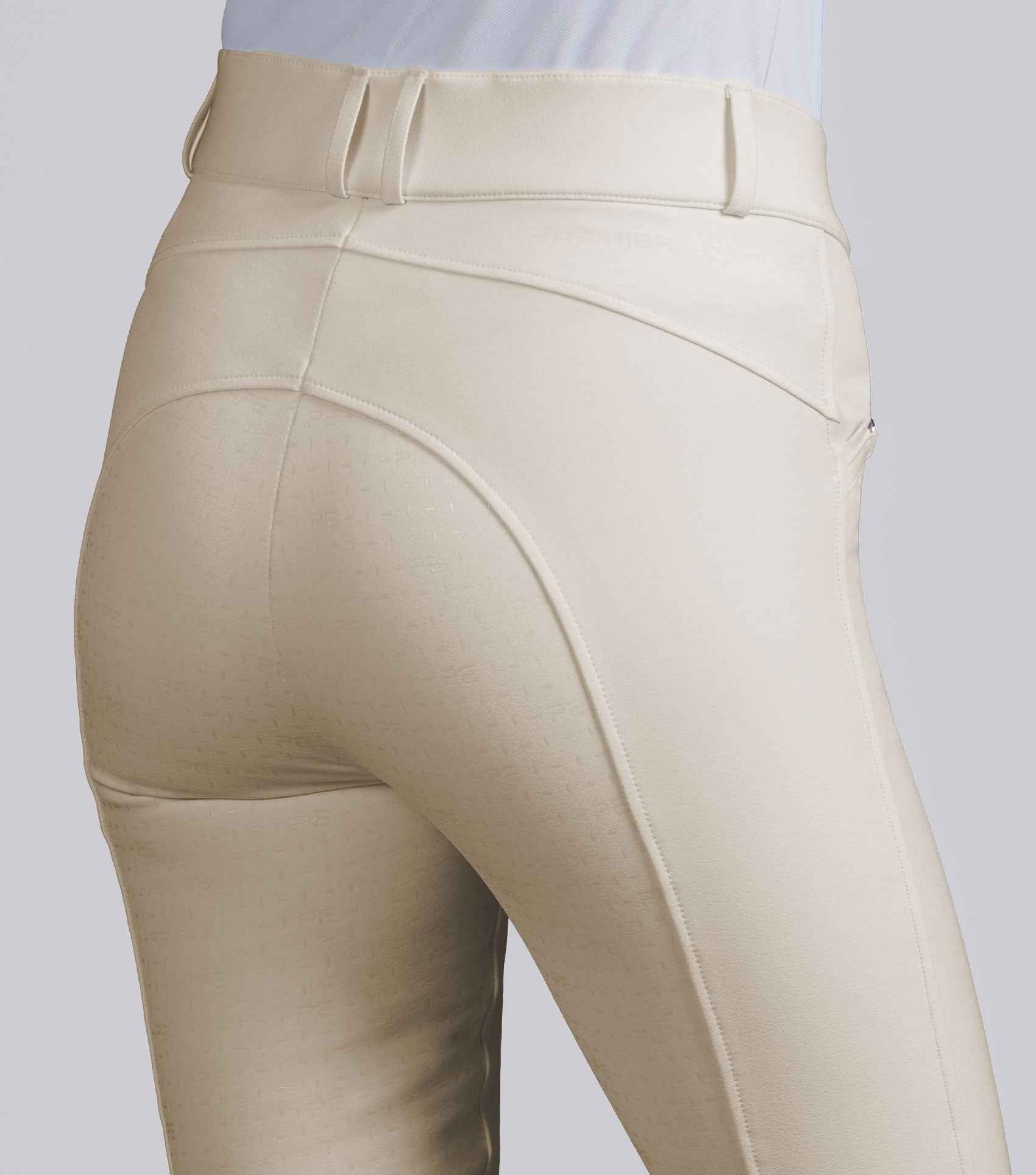 Premier Equine Filetto Womens Gel Full Seat Riding Breeches - Vanilla