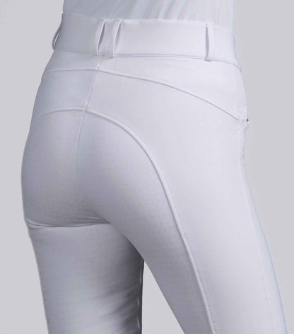 Premier Equine Filetto Womens Gel Full Seat Riding Breeches - White