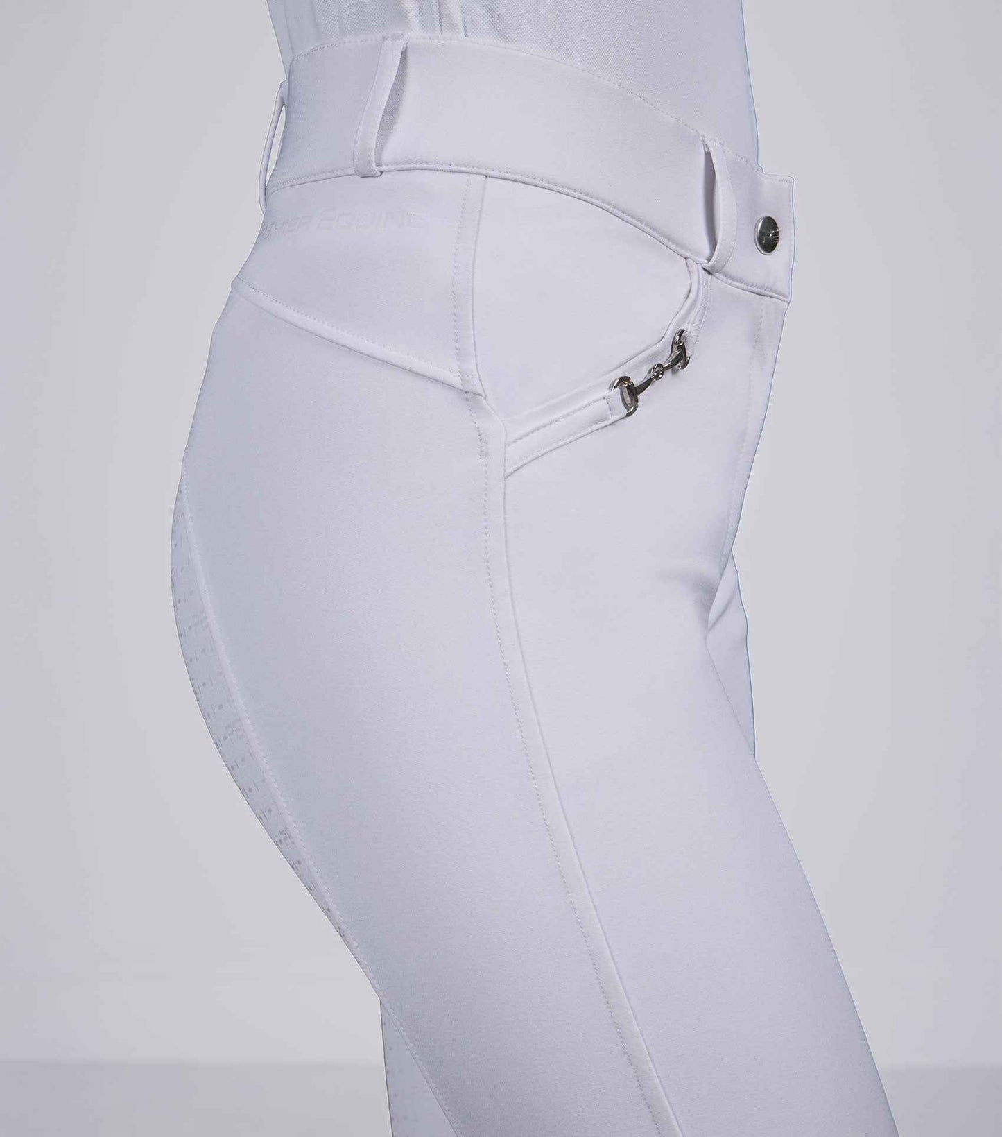Premier Equine Filetto Womens Gel Full Seat Riding Breeches - White