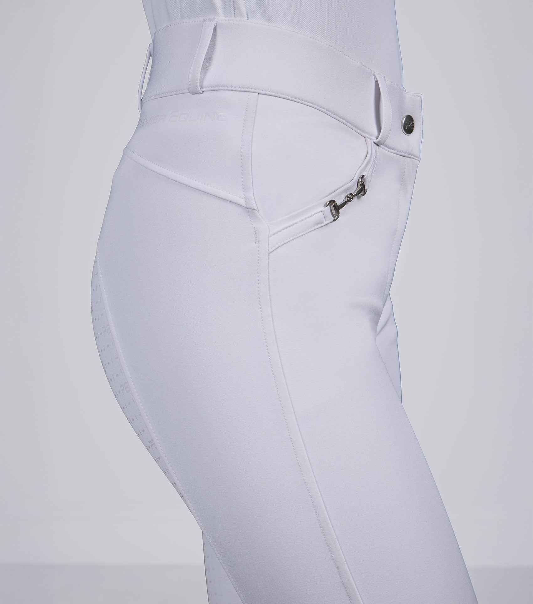 Premier Equine Filetto Womens Gel Full Seat Riding Breeches - White