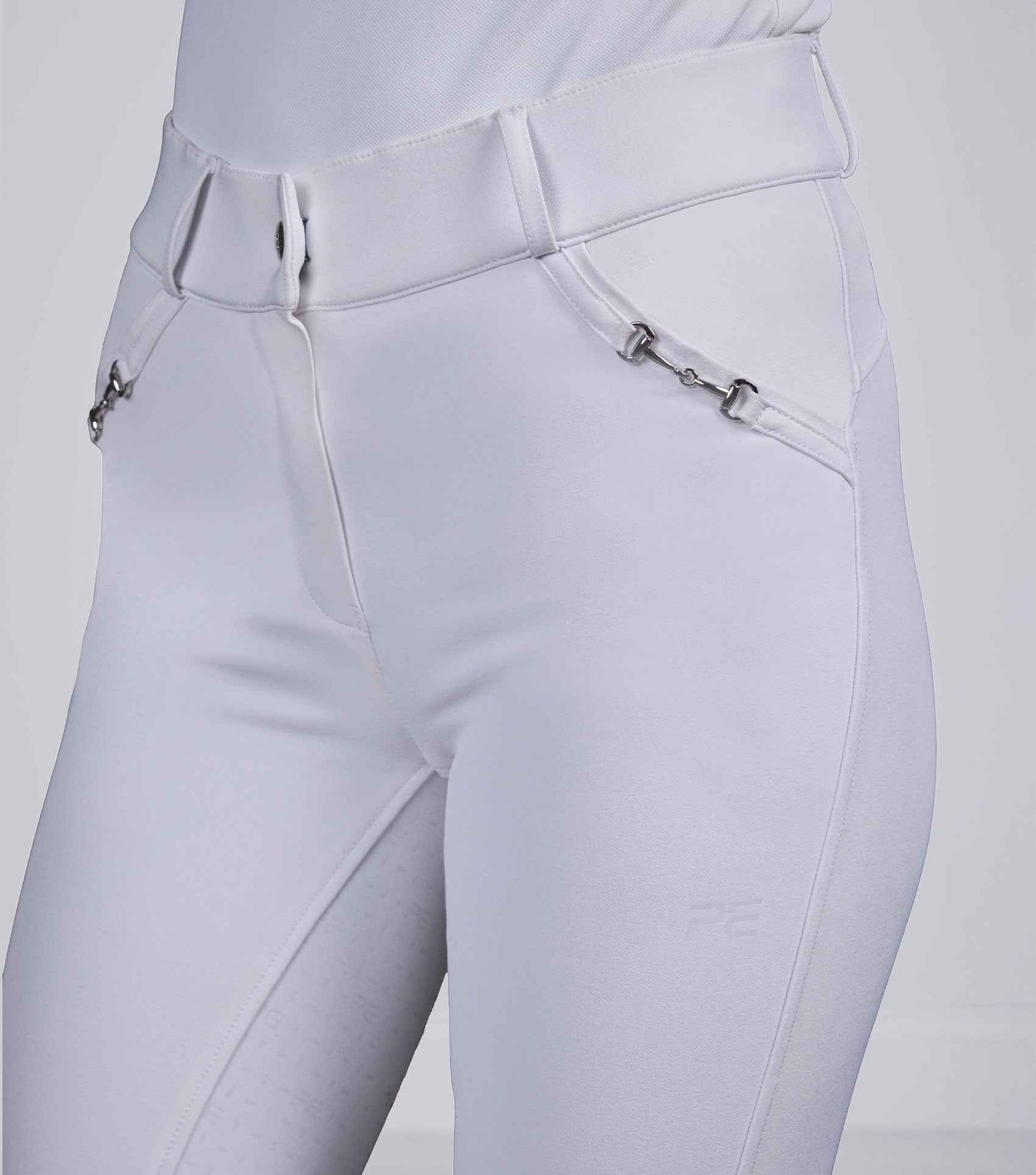 Premier Equine Filetto Womens Gel Full Seat Riding Breeches - White