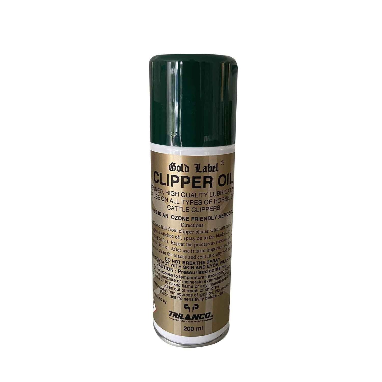 Gold Label Clipper Oil Aerosol - N P Equestrian & Pet Supplies Ltd 