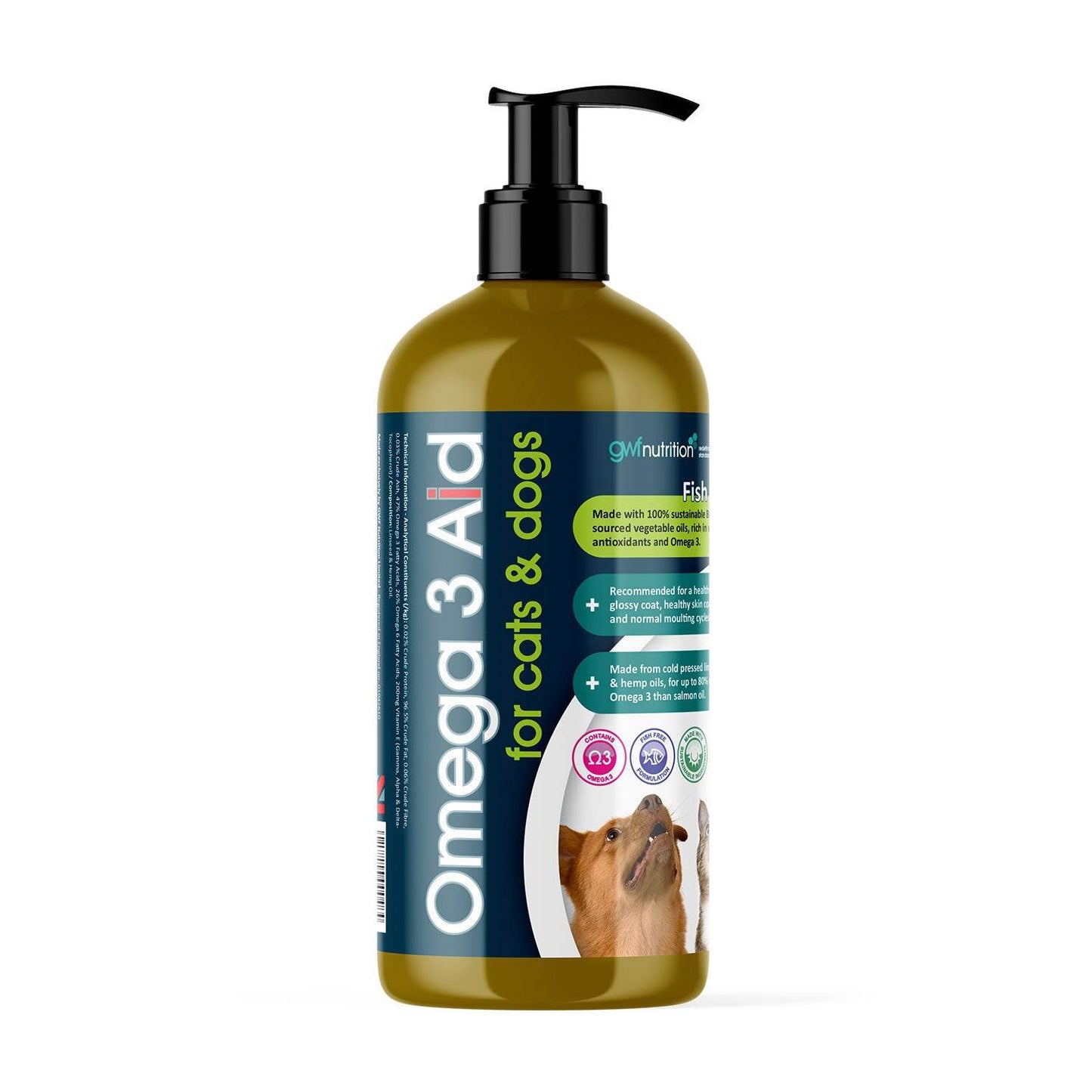 GWF Omega 3 Aid for Cats & Dogs - N P Equestrian & Pet Supplies Ltd 