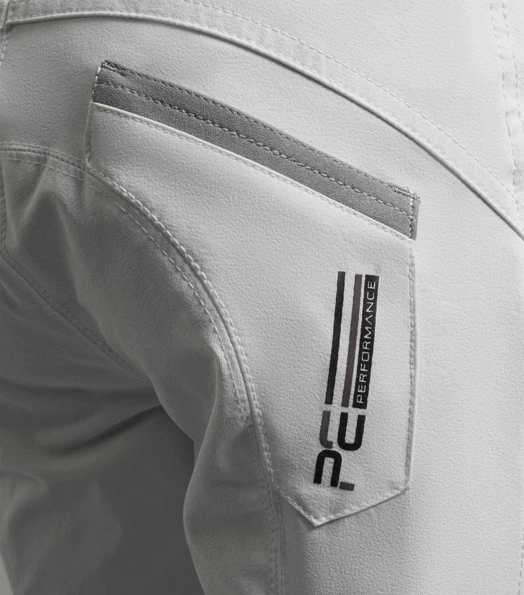 Premier Equine Gando Boys Gel Knee Competition Riding Breeches White - N P Equestrian & Pet Supplies Ltd 