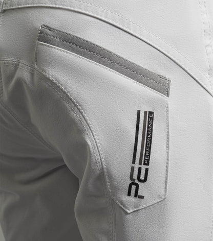 Premier Equine Gando Boys Gel Knee Competition Riding Breeches White - N P Equestrian & Pet Supplies Ltd 