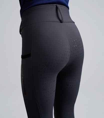 Premier Equine Concerto Girls Riding Tights Dove Stone Grey