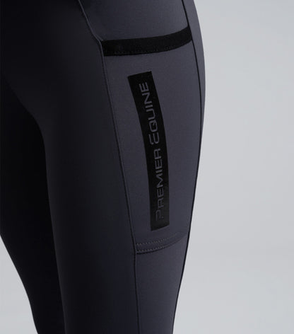 Premier Equine Concerto Girls Riding Tights Dove Stone Grey