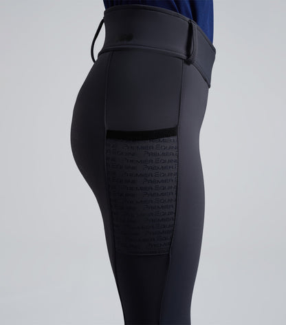 Premier Equine Concerto Girls Riding Tights Dove Stone Grey