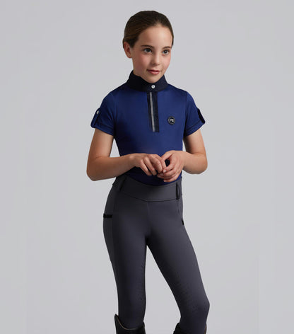 Premier Equine Concerto Girls Riding Tights Dove Stone Grey